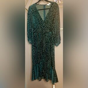 Calvin Klein, flocked dress, leopard pattern. Women’s 14 $50